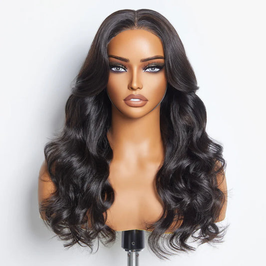 Linda 5"x5" Body Wave Wear & Go Glueless #1B Lace Closure Wig