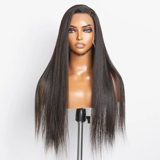 Tina Glueless 3D Cap Pre-bleached Straight 13x4 Transparent Lace Front Wig 16-30 inches